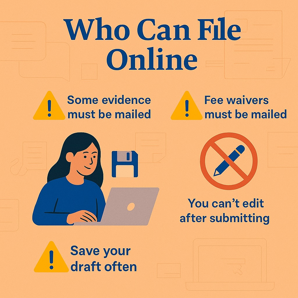 Important reminders before submitting USCIS forms online